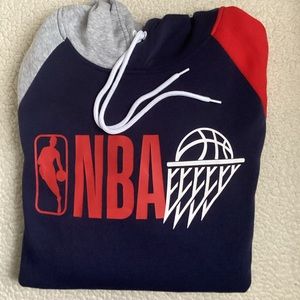 NBA Intersection Navy Pullover Hoodie, L, NWT